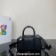 Prada Antique nappa leather multi-pocket top-handle bag 1bb099 Black 2023