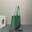 Prada Large antique nappa leather tote bag 1BG460 Green 2023
