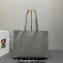 Prada Large antique nappa leather tote bag 1BG460 Gray 2023