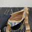 Prada Re-Edition 2005 crochet raffia shoulder bag 1BH204 Beige/Blue 2023