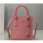 Prada Saffiano leather handbag 1BA358 Pink 2023
