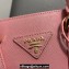 Prada Saffiano leather handbag 1BA358 Pink 2023