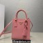 Prada Saffiano leather handbag 1BA358 Pink 2023