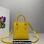 Prada Saffiano leather handbag 1BA358 Yellow 2023
