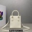Prada Saffiano leather handbag 1BA358 White 2023