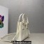 Prada Saffiano leather handbag 1BA358 White 2023