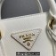 Prada Saffiano leather handbag 1BA358 White 2023