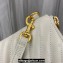 Saint Laurent cassandre matelassé a5 pouch in quilted leather 379039 White