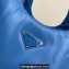 Prada Medium padded Soft nappa leather bag 1BG413 Blue 2023