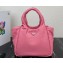 Prada Medium padded Soft nappa leather bag 1BG413 Pink 2023