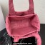Prada Medium padded Soft nappa leather bag 1BG413 Pink 2023