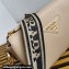 Prada Leather shoulder bag 1BH194 Beige 2023