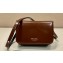Prada Brushed leather mini-bag with shoulder strap 2VD061 Brown 2023
