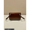 Prada Brushed leather mini-bag with shoulder strap 2VD061 Brown 2023