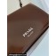 Prada Brushed leather mini-bag with shoulder strap 2VD061 Brown 2023