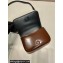 Prada Brushed leather mini-bag with shoulder strap 2VD061 Brown 2023
