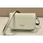 Prada Brushed leather mini-bag with shoulder strap 2VD061 White 2023