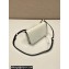 Prada Brushed leather mini-bag with shoulder strap 2VD061 White 2023