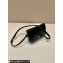 Prada Brushed leather mini-bag with shoulder strap 2VD061 Black 2023