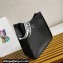 Prada Leather hobo bag 1BC073 Black 2023