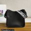 Prada Leather hobo bag 1BC073 Black 2023