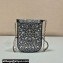 Prada Mini Cleo bag with Crystals 1BH185 Black 2023