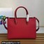 Prada Large Saffiano Leather Handbag 1ba153 Red 2023