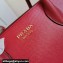 Prada Large Saffiano Leather Handbag 1ba153 Red 2023