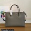 Prada Large Saffiano Leather Handbag 1ba153 Gray/Black 2023