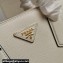 Prada Medium Galleria Saffiano leather bag 1ba232 White 2023