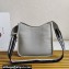 Prada Leather hobo bag 1BC073 Pale Blue 2023