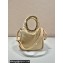 Prada Small padded Re-Nylon tote bag 1BA359 Beige 2023
