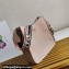 Prada Leather hobo bag 1BC073 Light Pink 2023