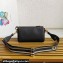 Prada Leather shoulder bag 1BH194 Black 2023