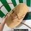 Prada Braided Straw and leather tote bag 1BG312 Beige