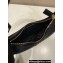 Prada Arqué Re-Nylon and brushed leather shoulder bag 1BC194 Black