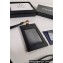 Prada Saffiano Leather Badge Holder 1MC007 Metal lettering logo Black/Gold