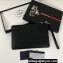 Prada Saffiano Leather Pouch Clutch Bag 2NG005 metal lettering logo Black/Silver