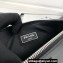 Prada Saffiano Leather Pouch Clutch Bag 2NG005 metal lettering logo Black/Silver