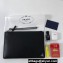 Prada Saffiano Leather Pouch Clutch Bag 2NG005 metal lettering logo Black/Silver