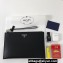 Prada Saffiano Leather Pouch Clutch Bag 2NG005 Enameled metal triangle logo Black/Silver