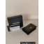 Prada Small Saffiano Leather Wallet 1MV021 Enameled metal triangle logo Black/Silver