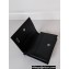 Prada Small Saffiano Leather Wallet 1MV021 Enameled metal triangle logo Black/Silver