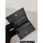 Prada Small Saffiano Leather Wallet 1MV021 Enameled metal triangle logo Black/Gold
