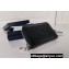 Prada Saffiano coin purse 2MM003 Embossed triangle logo Black