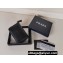 Prada Saffiano coin purse 2MM358 Enameled metal triangle logo Black/Silver