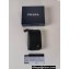 Prada Saffiano coin purse 2MM358 Enameled metal triangle logo Black/Silver