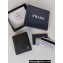 Prada Saffiano Leather Wallet 2MO004 Metal lettering logo Black/Silver