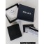 Prada Saffiano Leather Wallet 2MO004 Metal lettering logo Black/Silver