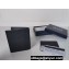 Prada Saffiano Leather Wallet 2MO004 Metal lettering logo Black/Silver